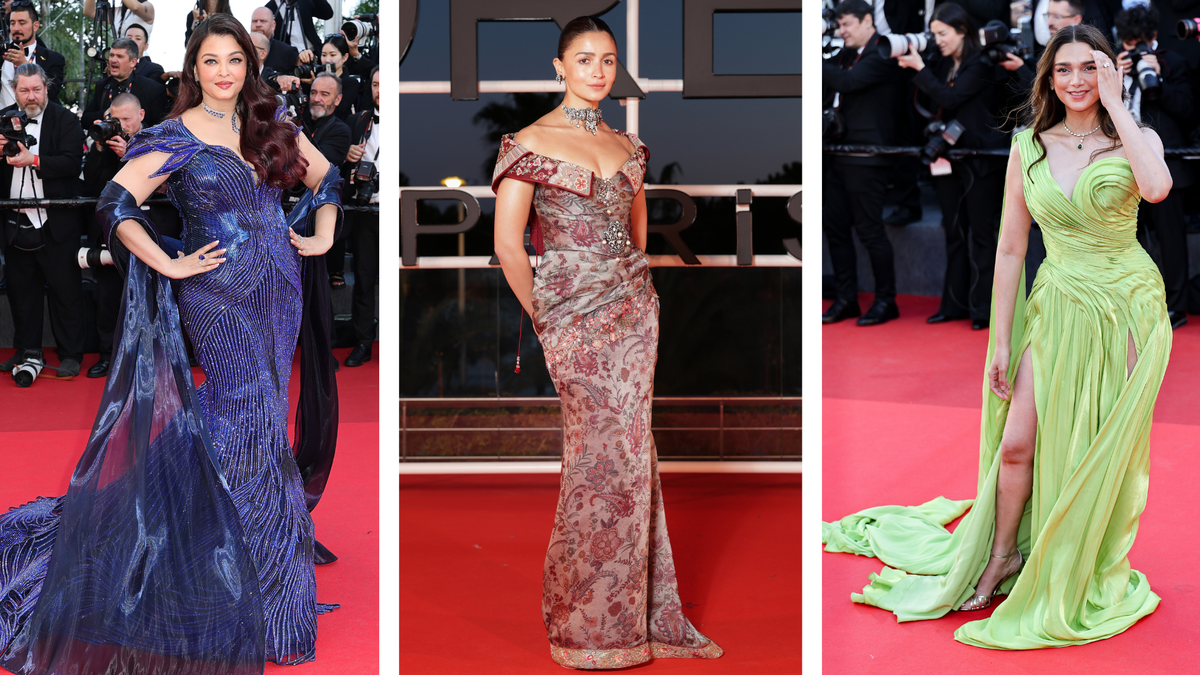 Aishwarya Rai Alia Bhatt and Aditi Rao Hydari at Cannes